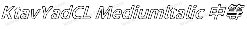 KtavYadCL Mediumltalic 中等 斜体字体转换